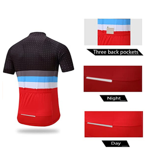 Custom Cycle Sport Wear Fabricant d'équipement d'origine Maillot de cyclisme et short de cyclisme à manches courtes respirant et à séchage rapide pour hommes - Product Image 6