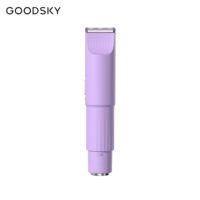 GOODSKY Tondeuse bikini 2-en-1 à double tête pour femme, rasoir électrique rechargeable, épilateur facial indolore pour usage domestique