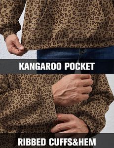 เสื้อฮู้ดพิมพ์ลายพรางป่า ทรงโอเวอร์ไซส์ สวมใส่สบาย ยูนิเซ็กซ์ ผ้าฝ้าย 100% ทอละเอียด สำหรับฤดูใบไม้ร่วง - Product Image 4