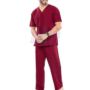 Conjunto de Uniforme Médico para Hombre, Cómodo Todo el Día, Suave, Transpirable, Ecológico, Diseño Ligero, Fácil de Usar, para Uso Hospitalario - Product Image 1