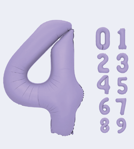 Globo de Papel Metálico Grueso con Número 1 Morado para Fiestas, Día de la Madre, Pascua, Baby Shower, Graduación - Product Image 1