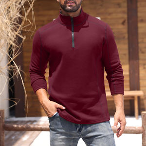 Wholesale High Quality Custom Logo Regular Fit Quarter <b>Zipper</b> <b>Sweatshirt</b> Cotton Blended Wind Proof <b>Zipper</b> Streetwear <b>Sweatshirts</b> - Product Image 6