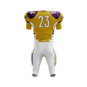 Uniforme de football américain imprimé par sublimation, fabriqué professionnellement, nouveau design 2026, disponible dans toutes les tailles - Product Image 3