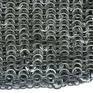 Chemise médiévale en cotte de mailles 9mm plat riveté métal rondelle anneau armure demi-manche Hauberk pour les foires de reconstitution et les événements SCA - Product Image 2