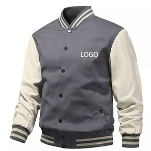 Chaqueta Varsity Impermeable Personalizable para Hombre, con Cuello Alto y Recubrimiento Moderno, Gran Venta 2024 - Product Image 4