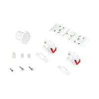 Emuca Revalock-Kit de cerraduras magnéticas de seguridad para muebles, modelo español 8932920, blíster de plástico, incluye correas para cerraduras de armarios