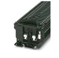 Bloc de bornes modulaire 2 pôles UK 5-HESI 3004100 Phoenix, bornes de terre à ressort en laiton, 100A continu max, usage automobile
