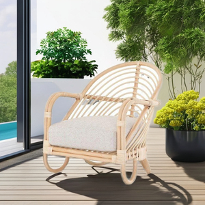 Hermosa Silla de ratán de alta calidad de diseño minimalista, comedor interior/exterior cómodo para hoteles, parques, villas, dormitorios - Product Image 2