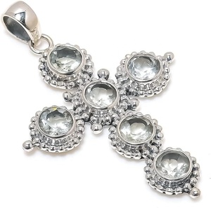 Meilleur Design Collier de Pierres Précieuses Améthyste Verte en Argent Sterling 925 Pendentif Cadeau de Mariage Parfait pour l'amour Avec 925 Bijoux Timbres - Product Image 1
