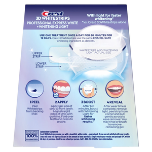 Crest3d Dải trắng chuyên nghiệp thể hiện trắng + Bộ làm trắng răng nhẹ, 19 phương pháp điều trị + 1 ánh sáng, 30 cấp độ trắng hơn - Product Image 3