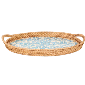 Ustensiles de cuisine uniques décoration artisanat rotin vadrouille plateau de service pour article de fête plateau de vadrouille pas cher prix de gros du Vietnam - Product Image 2