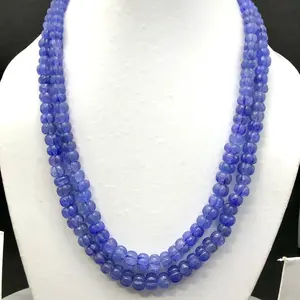 Collier en gros, émeraude russe naturelle, pierre précieuse bleue, 20 carats, forme ronde, 12 mm, haute qualité, fabrication de bijoux, stock limité - Product Image 4