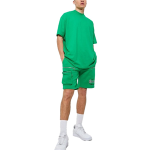 2025 verano Vintage desgastado ácido lavado Hombre Pantalones cortos nueva Alta Calidad Baggy Fleece Terry toda la tela tejido de punto de secado rápido - Product Image 5
