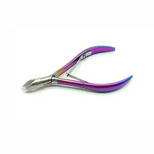 Rainbow Cutical Nipper <b>Cutters</b> High Quality Stainless Steel <b>Nail</b> Clipper Customized Logo Color Professional - Product Image 4