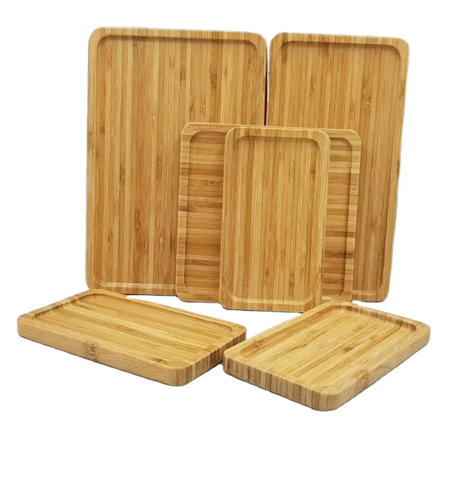 Tablas de cortar para cocina Juego de tabla de cortar de bambú Bandeja de carne Respetuoso con el medio ambiente bajo MOQ Servicio personalizado del fabricante de Vietnam