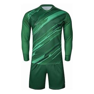 Conjunto de Camiseta y Pantalones Cortos de Portero de Fútbol Acolchados con Impresión Personalizable, 100% Poliéster Transpirable - Product Image 1