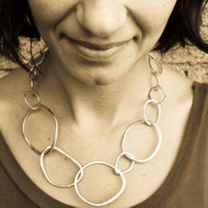 Handmade Brass <b>Necklaces</b> with Gold Plating Geometric Link Chain Design - Product Image 1