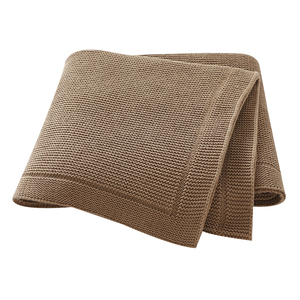 100% coton biologique nouveau-né Swaddle Wrap doux chaud confortable bébé berceau poussette couverture unisexe hôpital réception tricoté Technique - Product Image 5