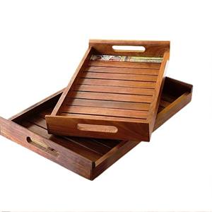 Bol décoratif en écorce de bois de manguier poli, écologique et durable, avec motif d'écorce d'arbre, sans danger pour le contact alimentaire, style moderne, fabriqué en Inde - Product Image 1