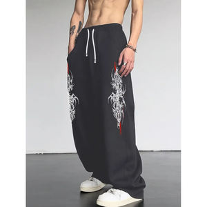 OEM 2025 pantalones de chándal holgados de gran tamaño personalizados para hombres y mujeres Streetwear gimnasio Fitness Boutique marca de moda al por mayor - Product Image 1