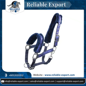 Licol pour cheval fabriqué par un fabricant indien, couleur violette personnalisée luxueuse, double réglage, Hb Glamour Nylon, selle australienne - Product Image 6