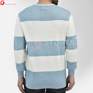 Vente en gros de vêtements décontractés pour hommes pull slim fit à manches longues pull en tricot chaud et anti-rides - Product Image 3