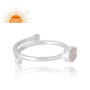 Superventas anillo de piedras preciosas de Luna arcoíris Natural de 925 esterlina, joyería personalizada para mujer, regalo para ella - Product Image 4