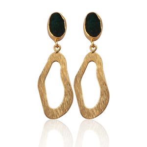 Main Designer Fraise Quartz Gemstone Boucles D'oreilles Ovale Rose Goutte Style Stud Bijoux À La Mode Dangle Boucles D'oreilles - Product Image 6