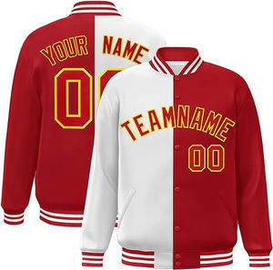 Nouveau Hommes Hiver Unisexe Bouton Vers Le Bas Collège Letterman Bomber Vestes Personnalisé Baseball Varsity Veste - Product Image 1
