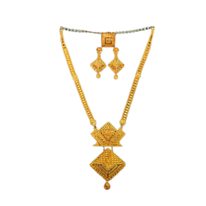 Acheter Collier Boucles d'Oreilles Bague Ensemble avec Plaqué Or 22K Style Tendance Ensemble de Bijoux de Mariée Fait Main à Vendre par les Exportateurs - Product Image 2