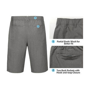 Custom High Quality Eco-Friendly Solid Bermuda Chino <b>Shorts</b> Men's Summer Spring Autumn Casual Linen/Cotton - Product Image 5