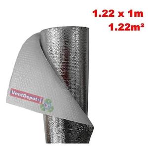 ฉนวนกันความร้อนแบบม้วนสะท้อนแสง, MXBLG-001, 1.22x1ม., 3มม., -51 ถึง 82C, เมทัลไลซ์ 0.1มม., ไมโครเซลล์ 3มม., เมทัลไลซ์ 0.1มม., แบบฟองอากาศ - Product Image 2