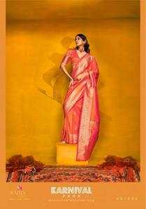 Sarees en soie exquis pour femmes Collection exclusive de designs uniques élégants et vibrants pour une tenue décontractée de fête - Product Image 5