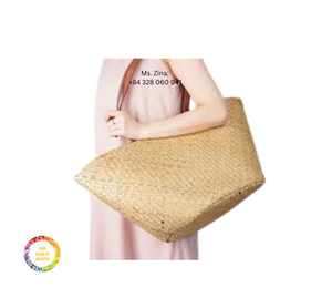 Handmade Natural Seagrass <b>Bag</b> Woven <b>Straw</b> Tote for Women Stylish Eco Seagrass <b>Bag</b> for Beach Picnic Travel Shopping Daily Use - Product Image 1