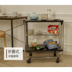 Chariot de stockage de cuisine en métal noir personnalisable structure de plate-forme à quatre roues OEM soutenu meubles de maison - Product Image 5