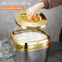 Casserole de Luxe Moderne Haut de Gamme pour Hot Pot, en Acier Inoxydable Isolé, Compatible Lave-Vaisselle, Four et Induction