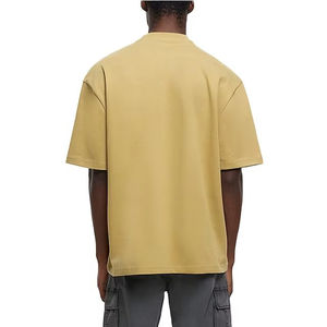 เสื้อยืดผู้ชายไซส์ใหญ่พิเศษ ผ้าคอตตอนถักคุณภาพสูง 100% เป็นมิตรกับสิ่งแวดล้อม ระบายอากาศได้ดี รับผลิตตามแบบ (OEM) เนื้อผ้าหนา หรูหรา พิมพ์ลายตามสั่ง - Product Image 4