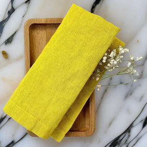 Servilletas de cocina de Color sólido suave 100% algodón absorbente tela reutilizable acabado lavable Uso de mesa duradero Configuración de comida elegante - Product Image 4