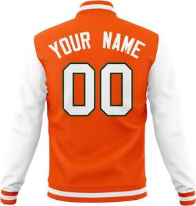 Chaqueta universitaria para hombre de lona de manga larga a prueba de viento con cierre de cremallera dobladillo acanalado dos bolsillos laterales Cool Everyday Street Style Fit - Product Image 5