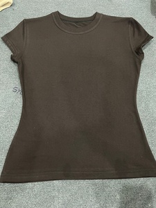 Nouveauté mesures personnalisées body shaper pour femme 100% coton t-shirt ajusté grande taille avec marque privée - Product Image 4