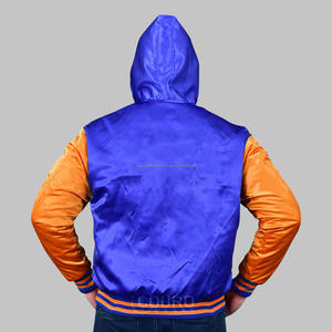 Vente en gros OEM vestes universitaires en satin de soie de haute qualité nouveauté veste de baseball personnalisée à la mode pour l'extérieur et l'école secondaire - Product Image 4