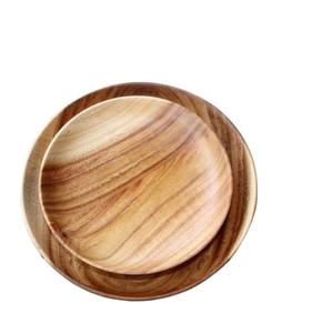 Assiettes en bois de la plus haute qualité vaisselle 7 pièces pièce maîtresse ronde conception unique vaisselle assiettes à manger au coût le plus bas - Product Image 5