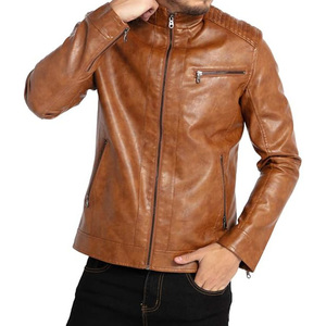 Mens Genuine Sheep Skin Coated Front Custom Logo Spring <b>Warm</b> High Street Style <b>Waterproof</b> Windproof Bomber <b>Jacket</b> OEM - Product Image 4