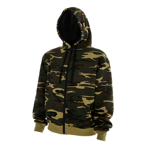 OEM ODM Men's for Kevlar Lined <b>Fleece</b> Pullover Hoodie 100% Cotton Winter Formal Style with Protective Hood Solid Pattern - Product Image 1