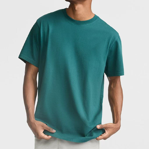 Camisetas para hombre Logotipo personalizado Diseño Camiseta para hombre 100% Algodón Peso pesado Calidad de lujo Rib en blanco Camiseta regular para hombre - Product Image 1