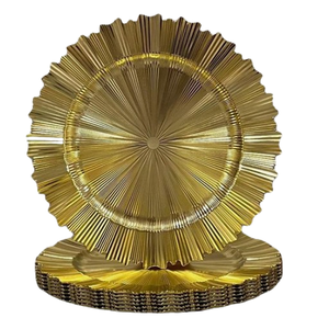 Plato de Presentación Moderno de Acero Inoxidable 304, Ligero, para Mesa, Banquetes, Bodas, Servicio de Alimentos - Product Image 1