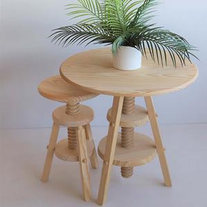 Comodino Girevole WELL HOME in Legno di Pino 59.5x59.5x65 cm con Finitura Verniciata - Product Image 3