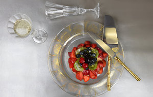 Hot Sale Metal Bamboo Shaped Handle Cake Server & <b>Knife</b> Set With High Quality in Wholesale Price - Product Image 2