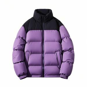 Bubble Hooded <b>Waterproof</b> Reversible Bomber <b>Jacket</b> Face Thick Cotton <b>Padded</b> Winter Puffer for Men Women Latest Design High - Product Image 2