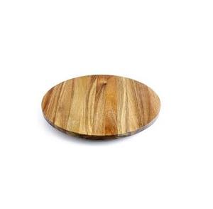 Plateau tournant en bois d'acacia personnalisé pour la cuisine, organisateur de placard, plateau de rangement rond en bois, artisanat indien - Product Image 3